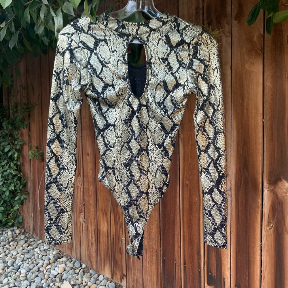 FashionNova Snakeskin Bodysuit